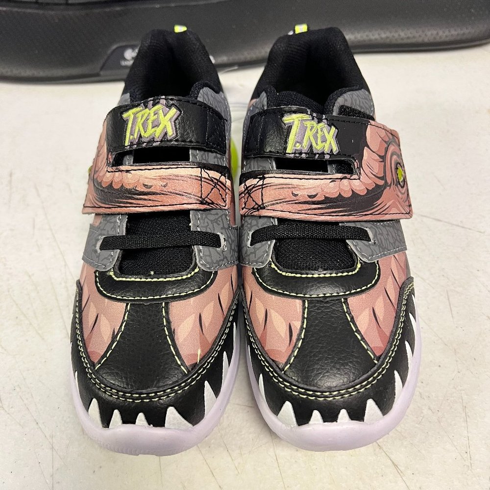 Boy's Jurassic World  T Rex LIghted Sneakers Tennis Shoes Size 13